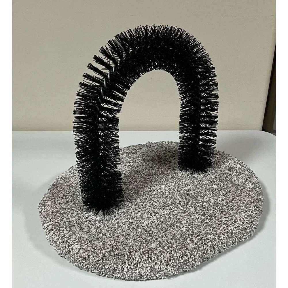 Carpeted Cats Pet Grooming Arch Cat Furniture Scratcher Scratching Post Toy 🐾